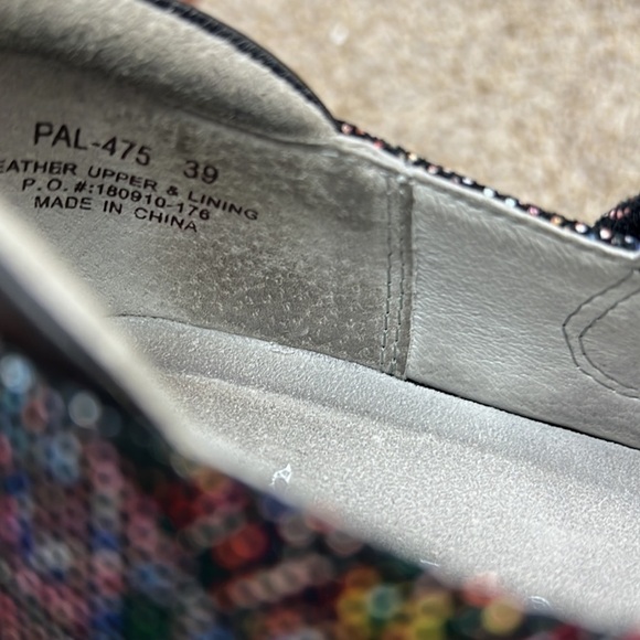 Alegria PAL-475 Paloma Mary Jane Abstract Multi Color Purple 39/9 Comfort Nurse - Picture 10 of 12